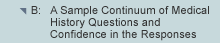 Appendix B: A Sample Continuum of Medical History Questions and Confidence in the Responses